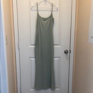 Slip Maxi Dress in Sage Green - Women